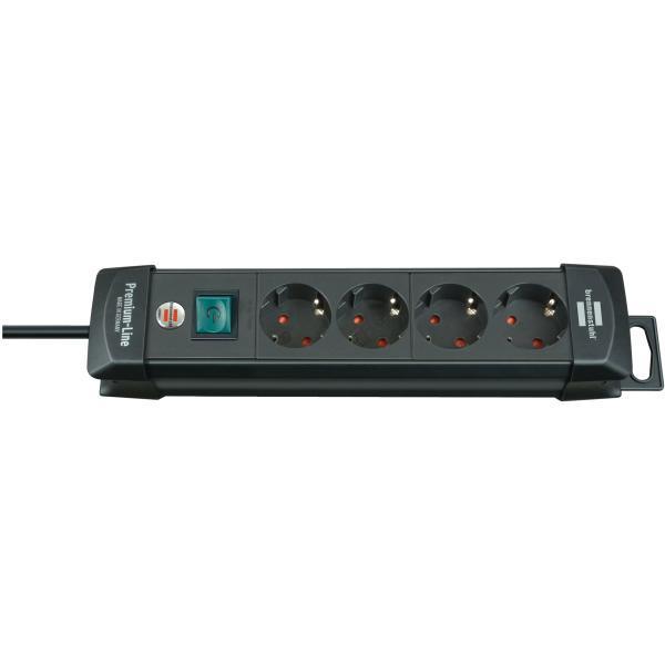 Steckdosenleiste, 4-fach, IEC Stecker 10A